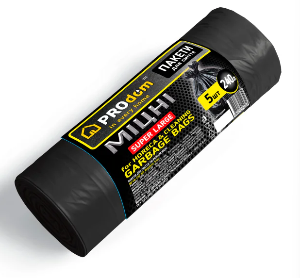 Пакети для сміття 240*5 МІЦНІ ТМ PROdom